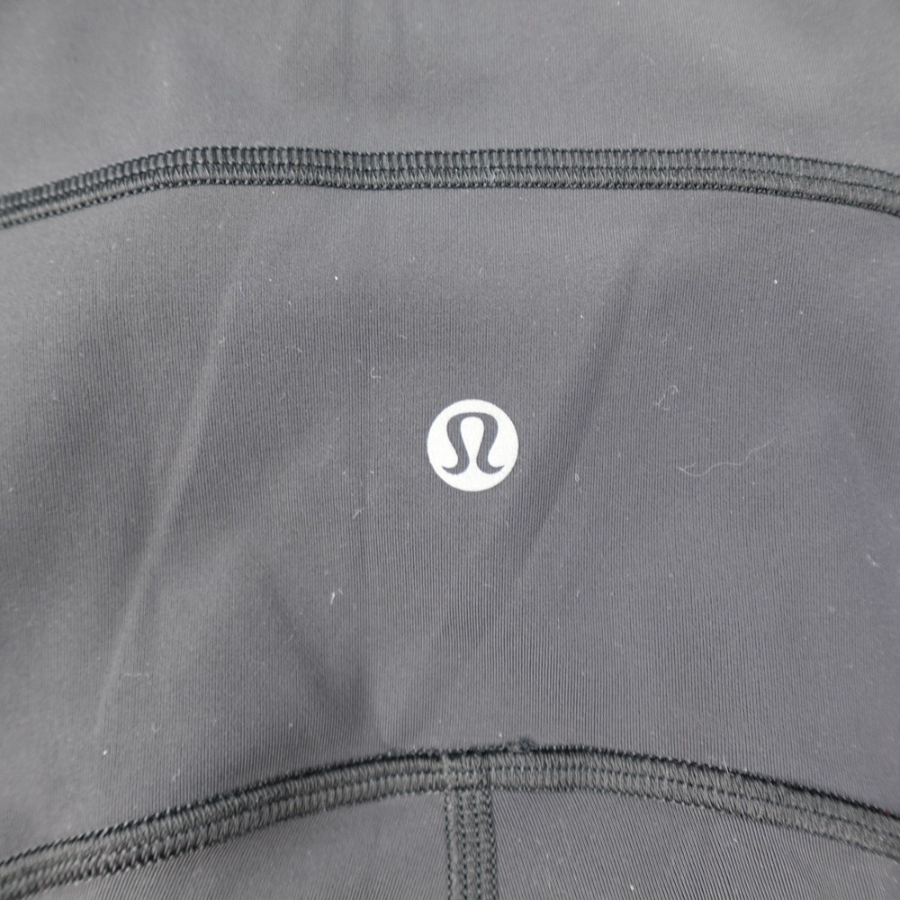 Lululemon Power Thru High Rise Tight 25 Womens 10 Black Pocket Yoga Gym Stretch - Picture 3 of 12